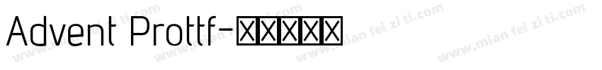 Advent Prottf字体转换